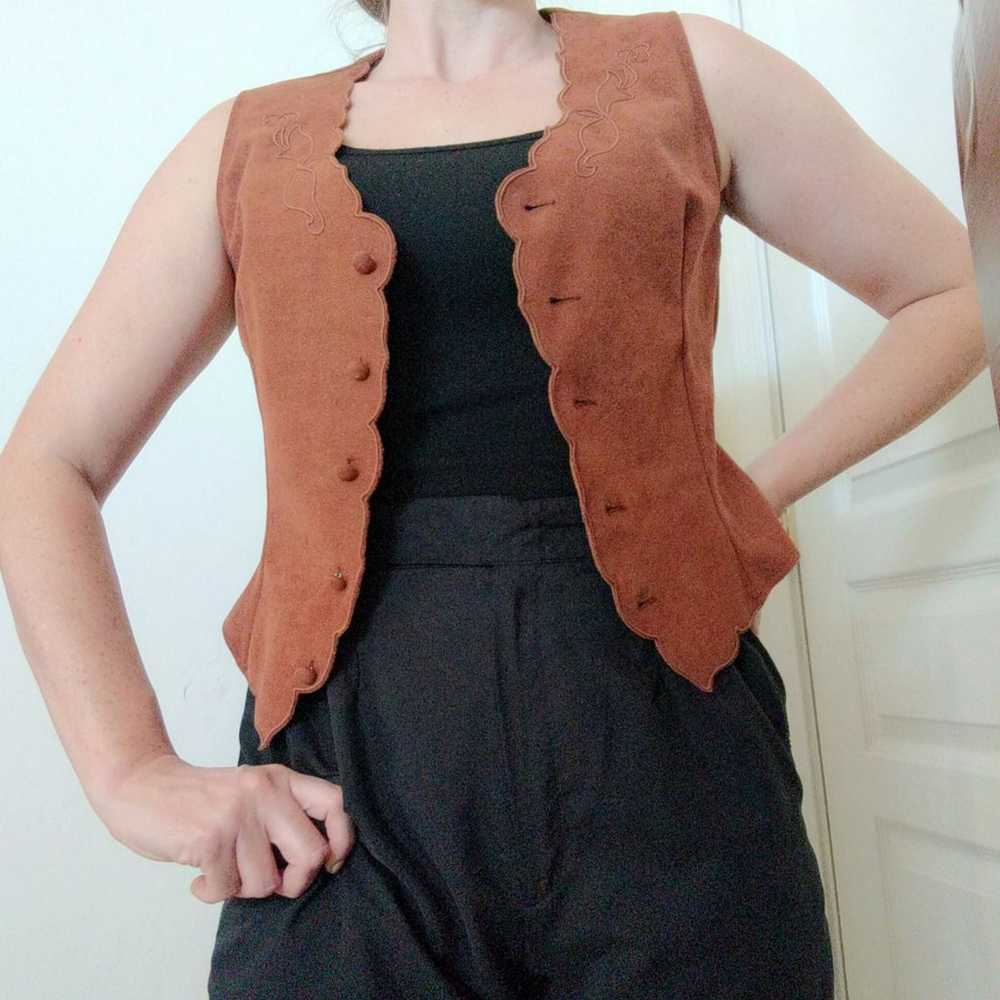 Pandhandle Slim Small Vintage Crop Vest - image 1