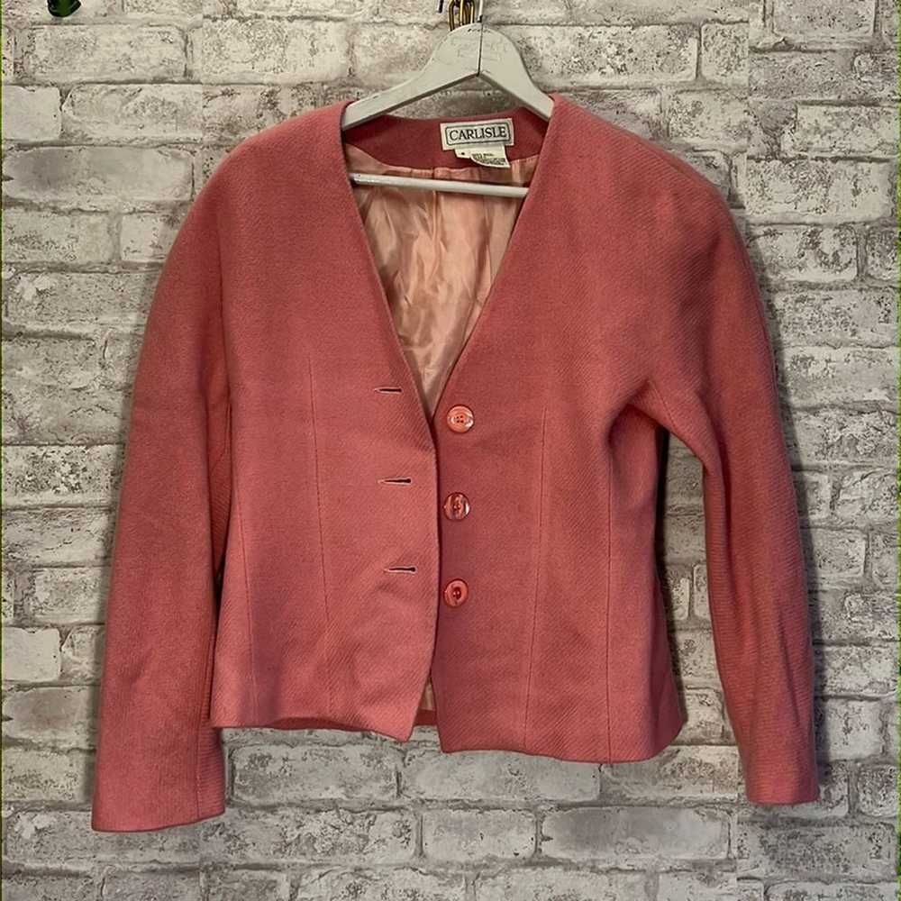 Vintage Carlisle Jacket Women’s Size 6 Blazer Pin… - image 1