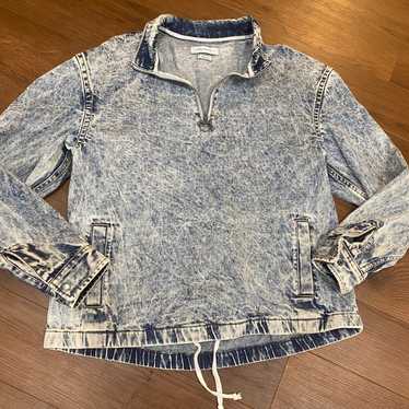 Urban Outfitters Acid Washed Denim Pullover Jacket