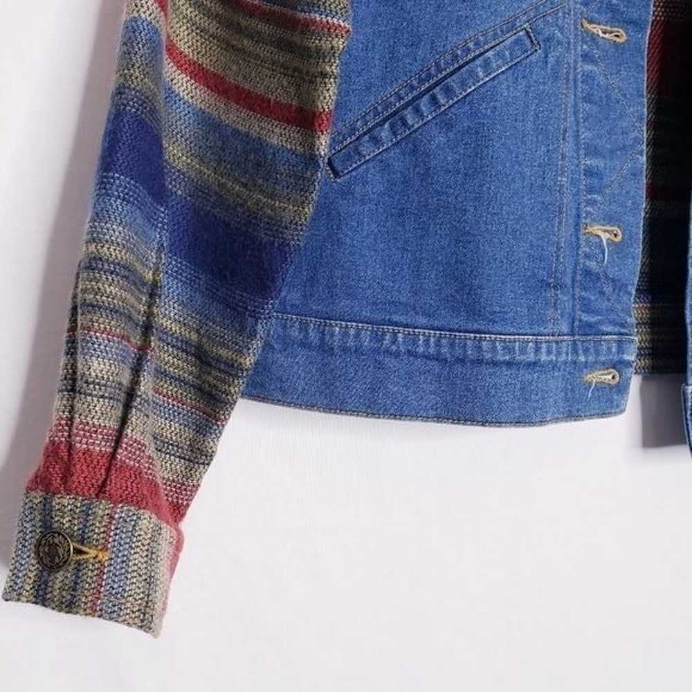 Vintage Southwestern Multicolor Stripe Knit Jean … - image 3
