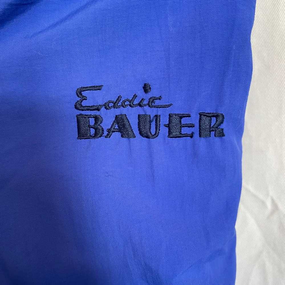 90’s Eddie Bauer Womens Blue Jacket Fleece Lined … - image 4