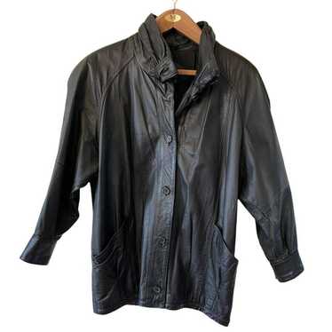 VTG Pelle Leather Coat Sz Sm~80's/90's