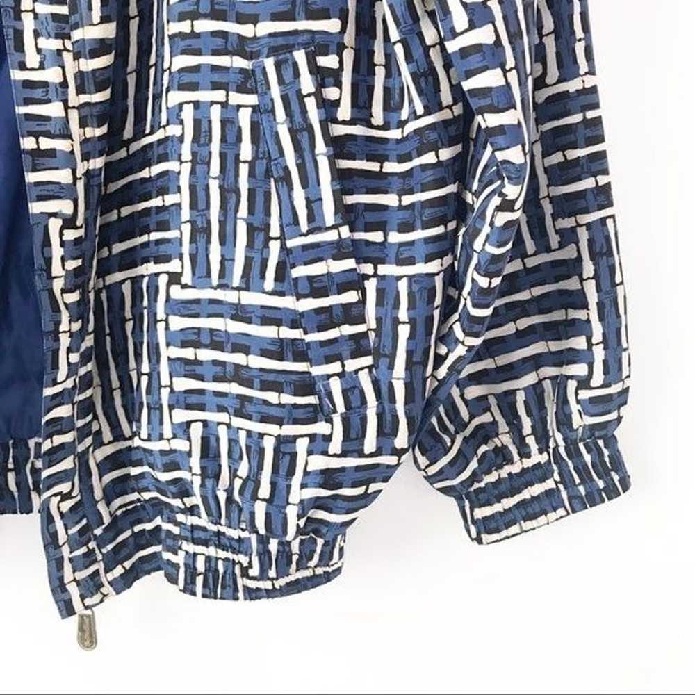 Vintage FUDA INTERNATIONAL 100% Silk Jacket Blue/… - image 6