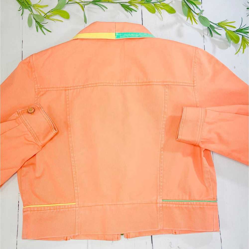 Vintage City Girl Sport Pink/Peach Jacket (Sz 6) - image 6