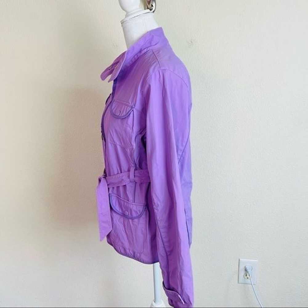 Y2K VTG Lavender Purple Zip Up Tie Waist Retro Ja… - image 2