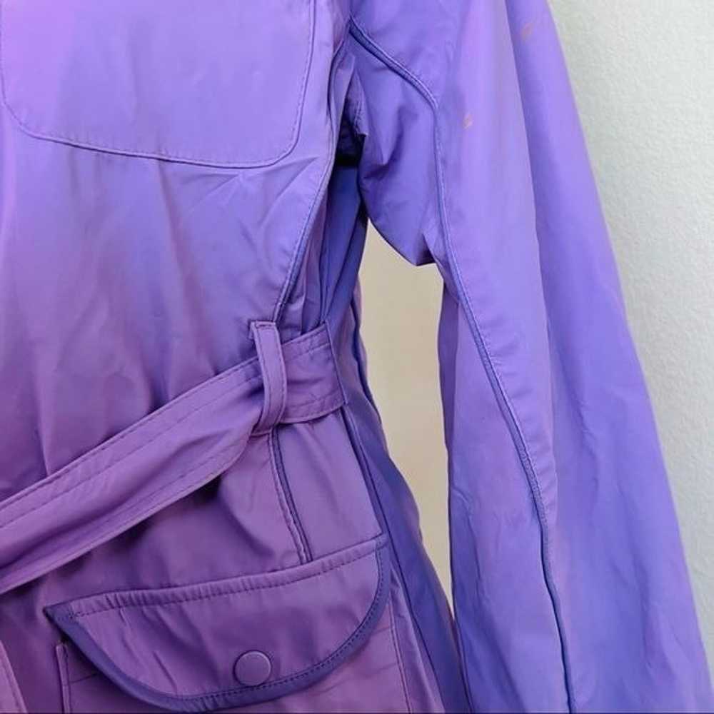 Y2K VTG Lavender Purple Zip Up Tie Waist Retro Ja… - image 9