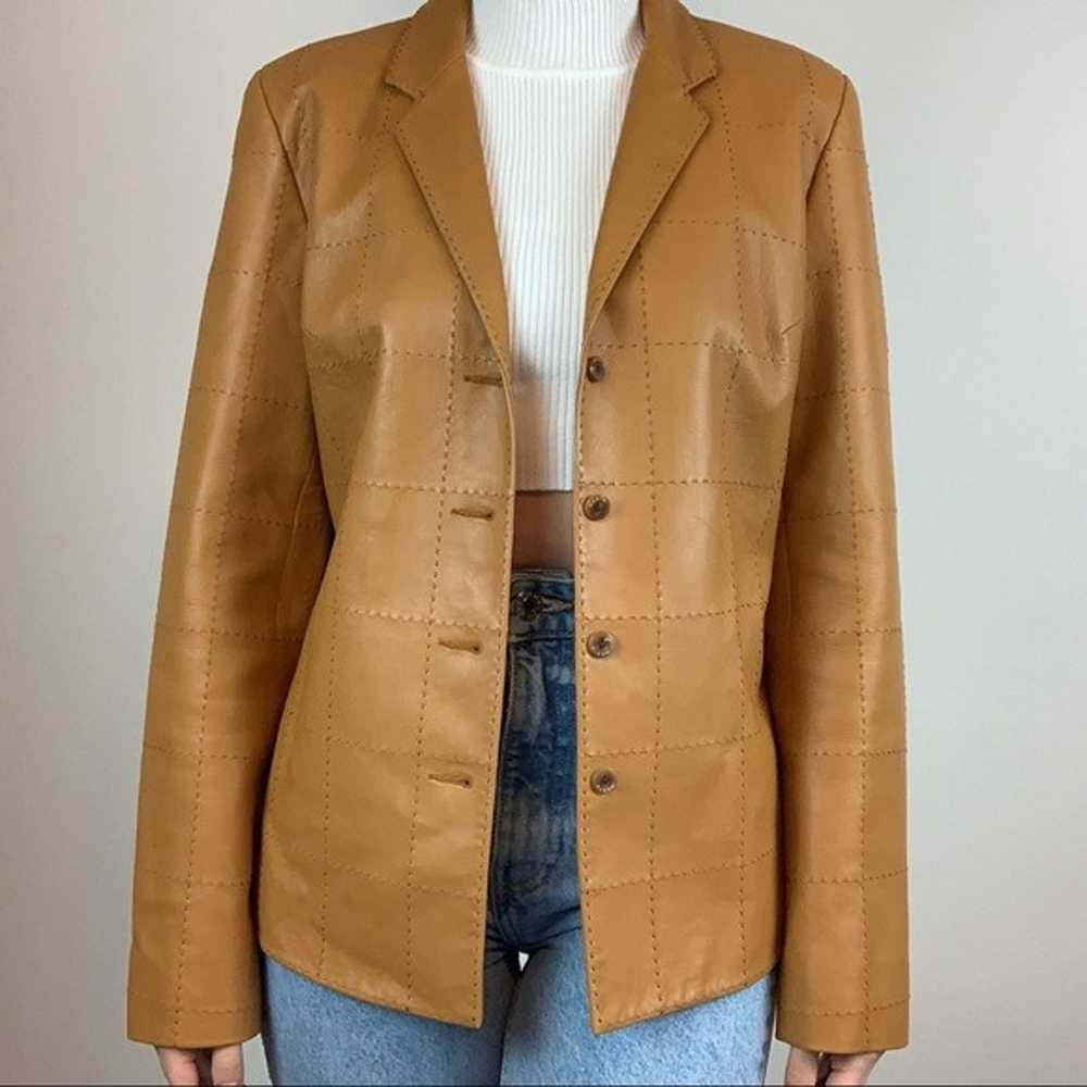 Vintage Tan Leather Jacket - image 2