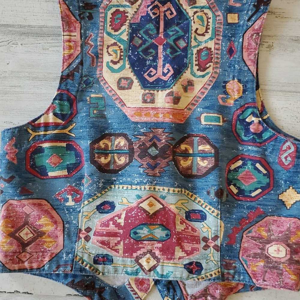 Vintage Norm Thompson Portland Oregon Tapestry Ve… - image 4