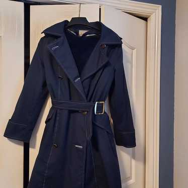 Vintage 1960s Debutogs women's blue pea coat smal… - image 1