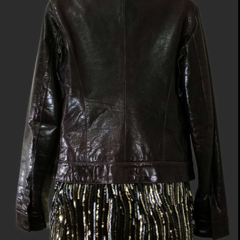 Purple Leather Jacket - image 3