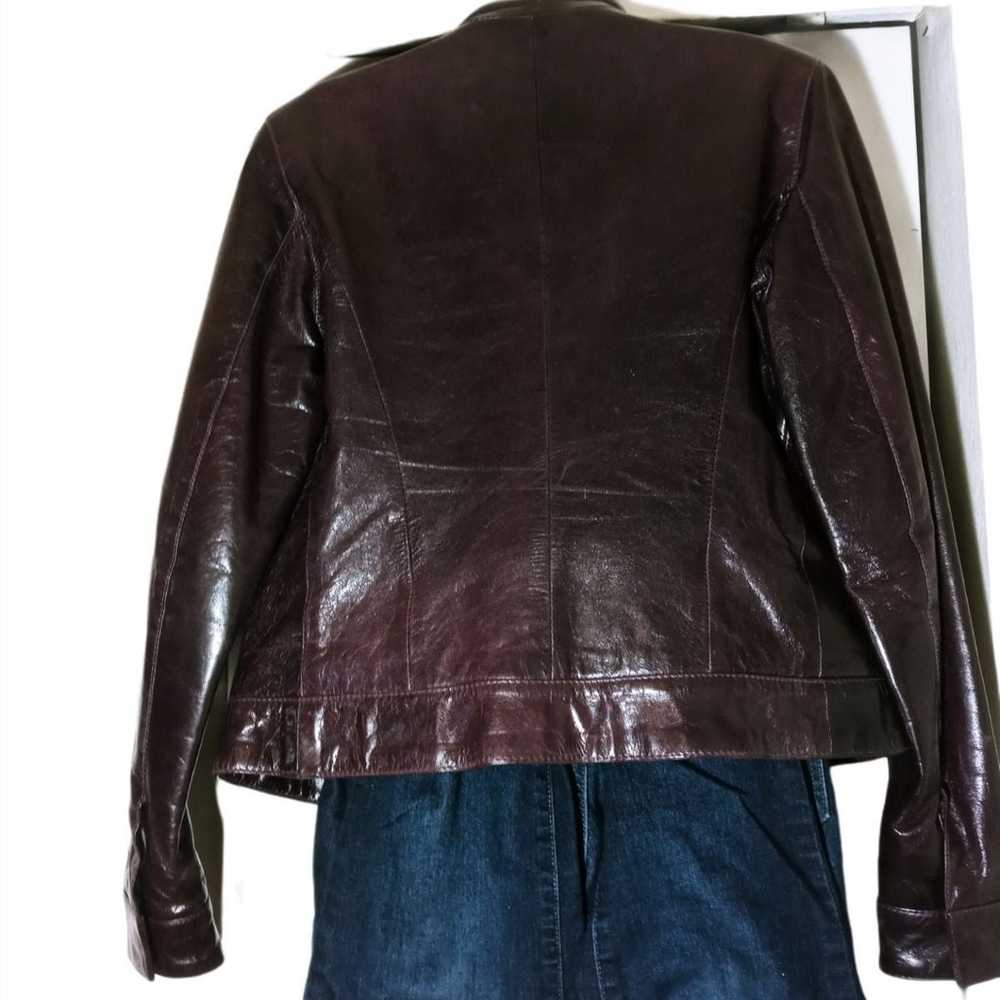 Purple Leather Jacket - image 9