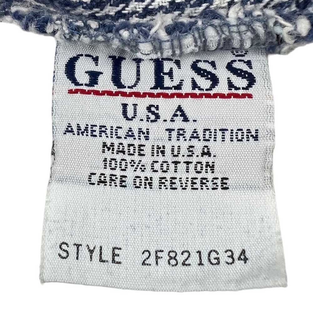 Guess Womens Small Denim Vest Floral Vintage Made… - image 9