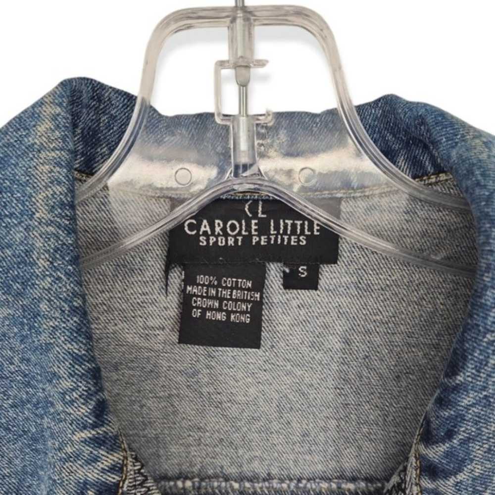Vintage Patchwork Denim Jacket Carol Little size … - image 5