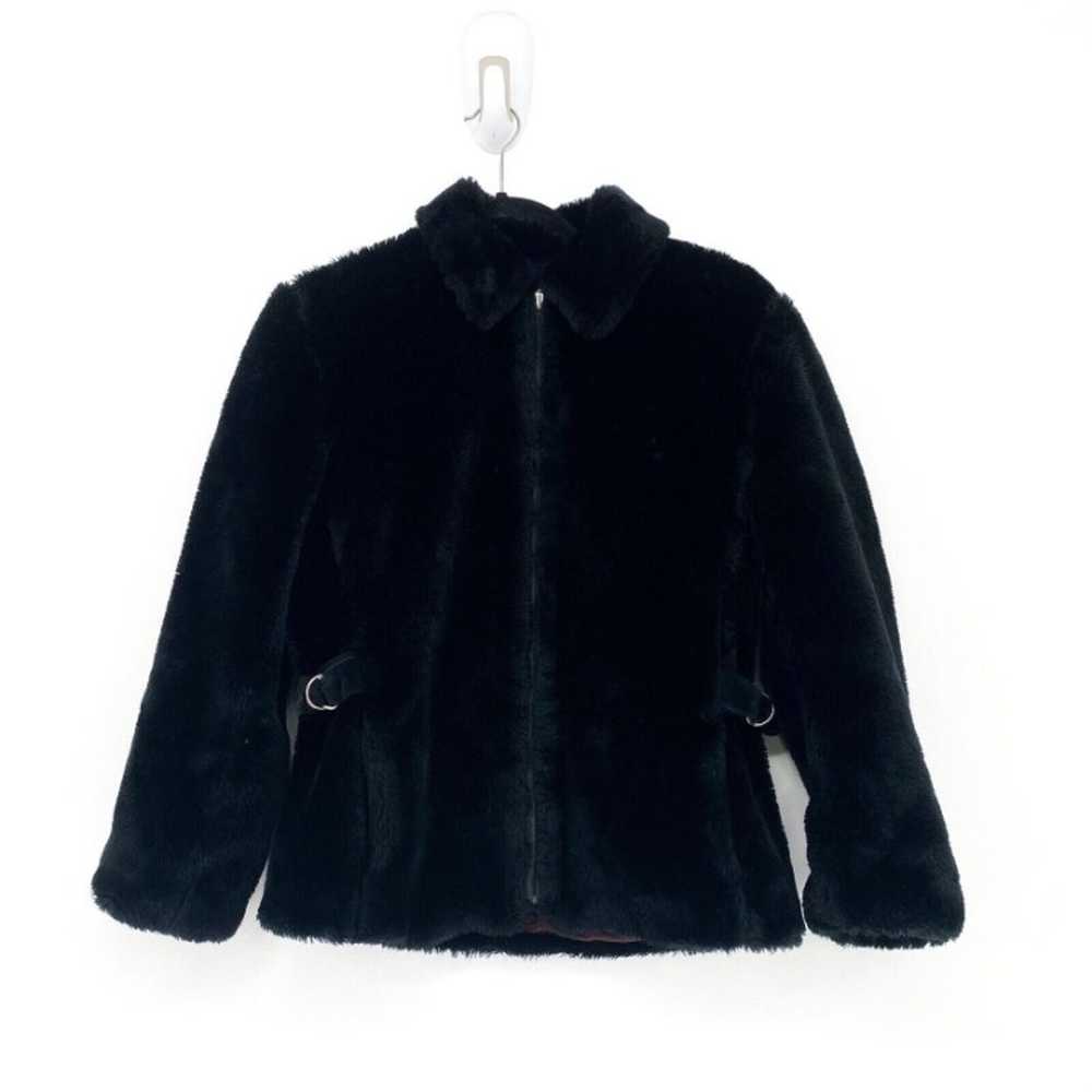 DONNYBROOK Faux Fur Long Sleeve Collared Coat Jac… - image 1