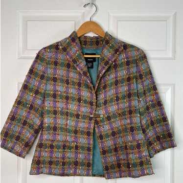 Doncaster Vintage Cropped Tweed Blazer