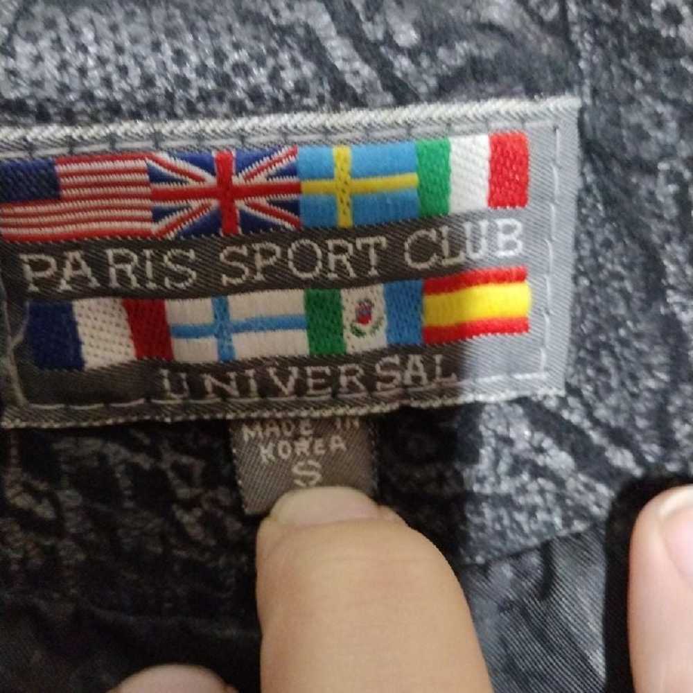Vintage Paris Sport Club Leather Jacket with Snak… - image 4