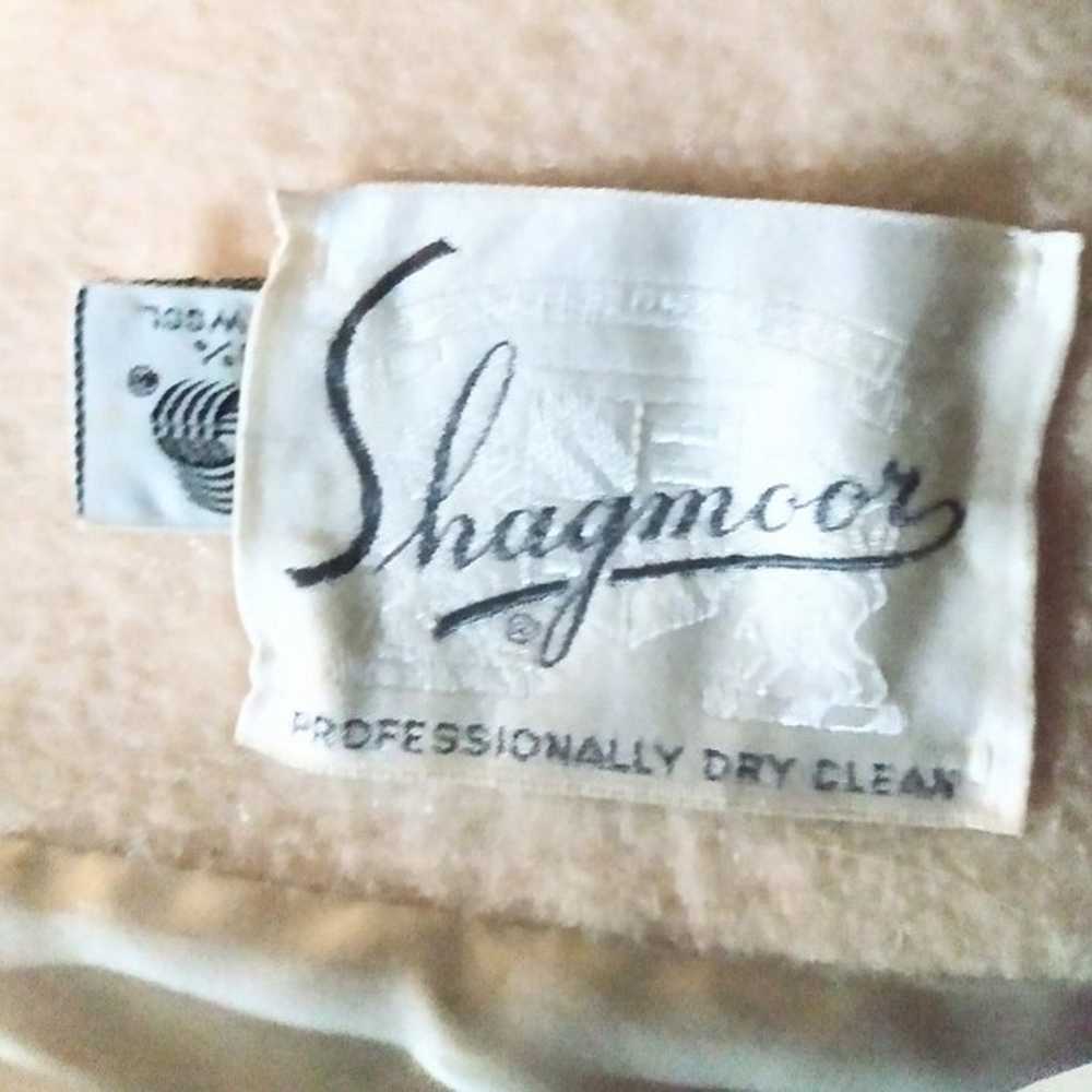 Shagmoor Vintage 1960s- 70s Tan 100% Wool Mink Do… - image 5