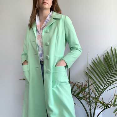 Vintage 1960s Hurwitz green pea coat