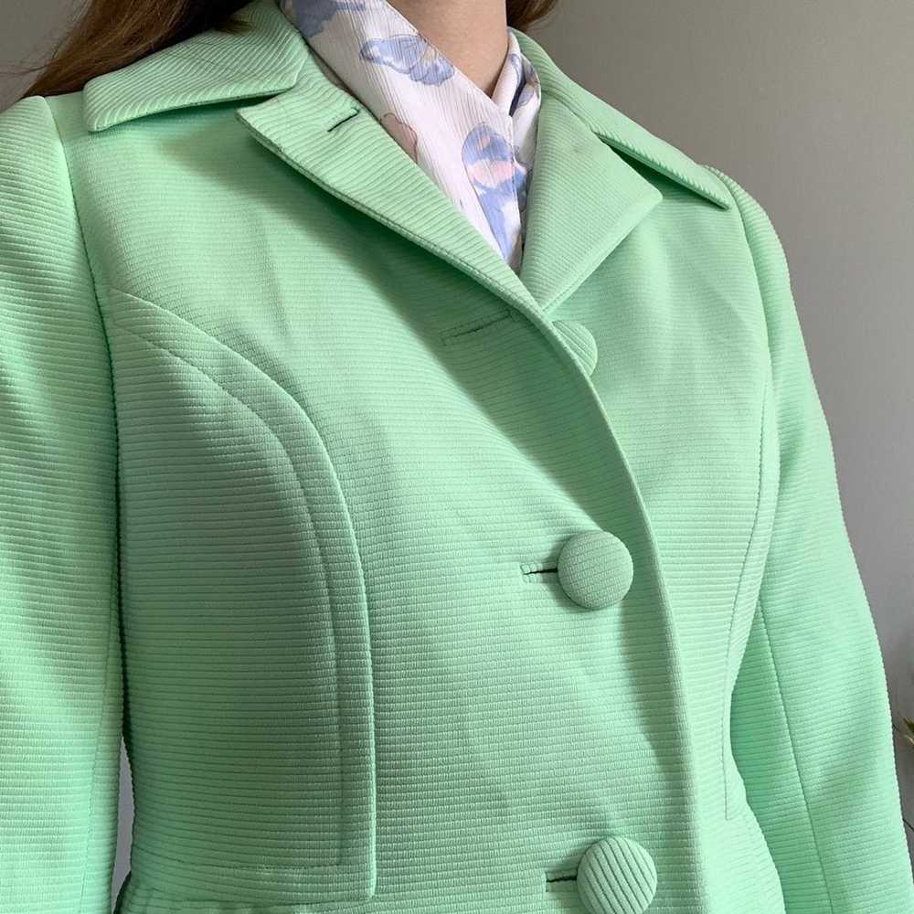 Vintage 1960s Hurwitz green pea coat - image 7