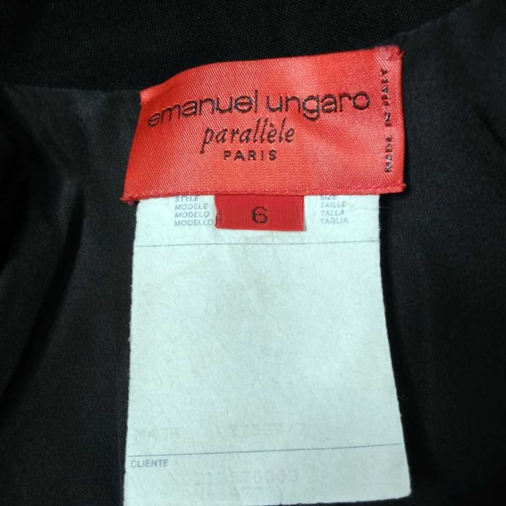 VTG 90s Emanuel Ungaro Wool Jacket Sz 6 - image 12