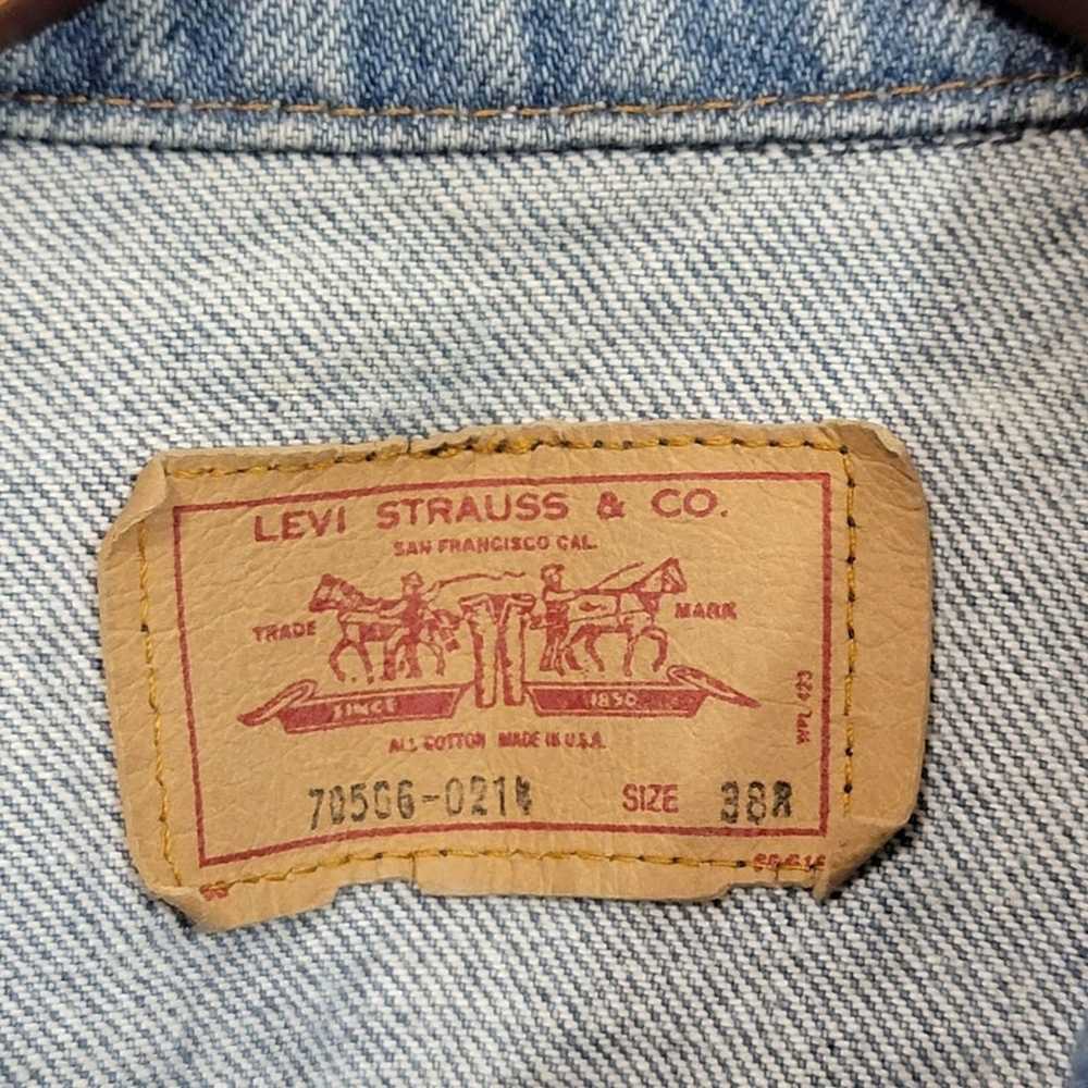 Vintage 80's Levi's Denim Trucker Jacket - image 8