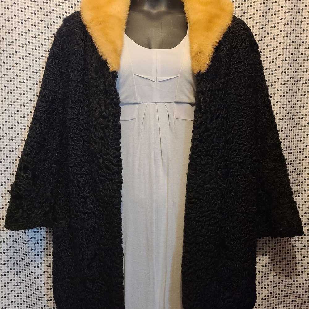 Vintage L.L.Berger Persian Lamb & Genuine Mink Co… - image 2