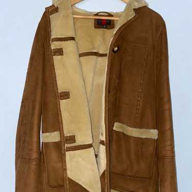 Gallery Vintage Suede Hooded Jacket