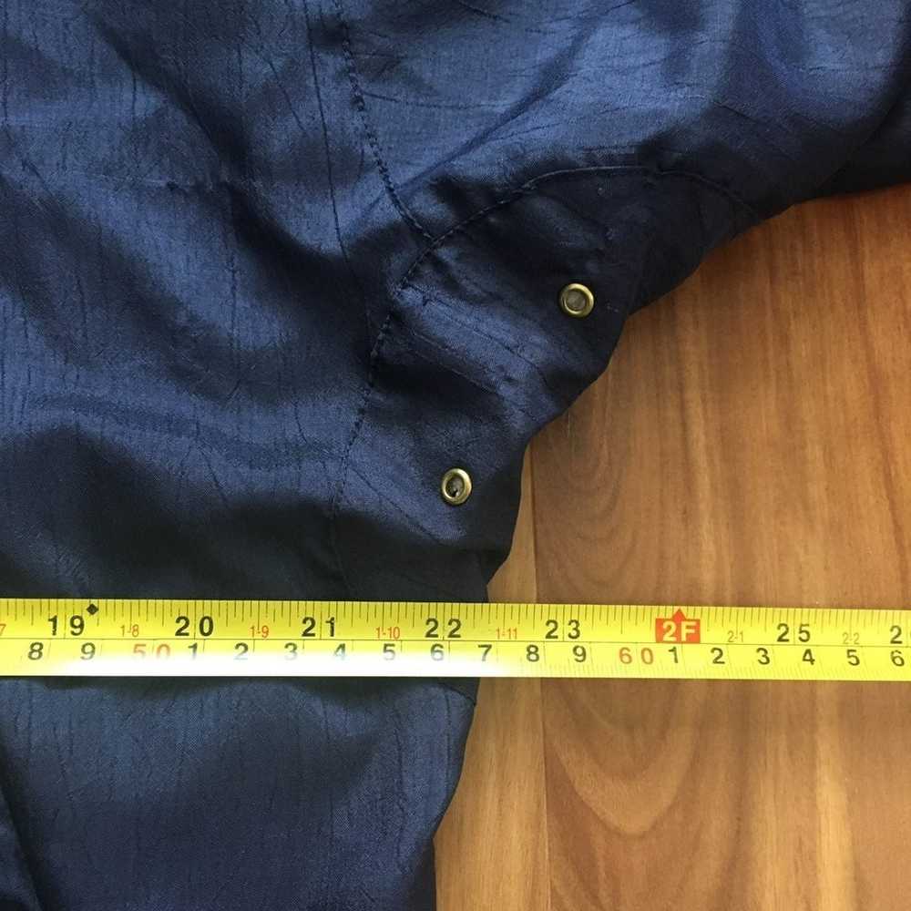 TAIL Vintage navy blue windbreaker track jacket 8… - image 9