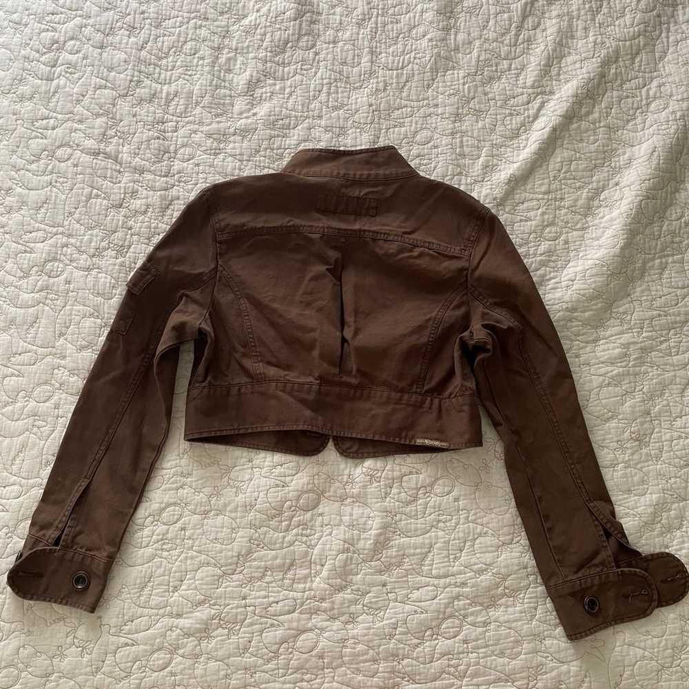 Vintage crop bomber jacket - image 2