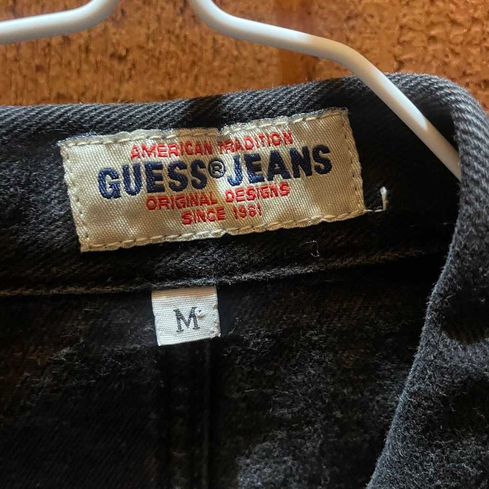 Guess jeans vintage jeans jacket vest black medium - image 2