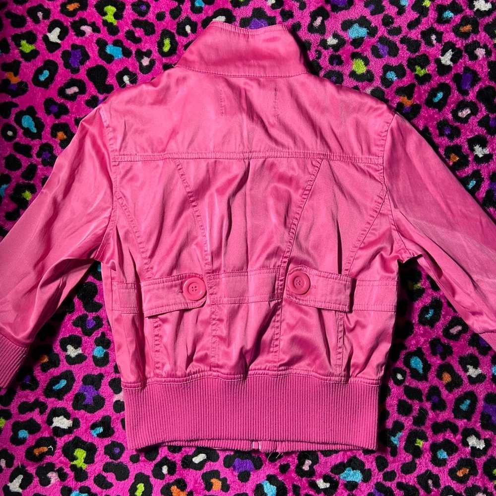 Medium Miss Lili Pink Buttoned Coat - image 3