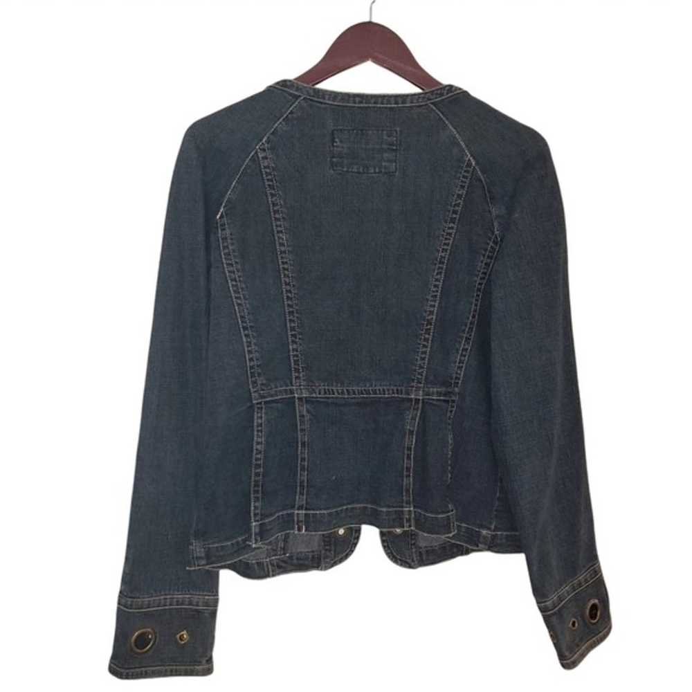 Denim jean studded grommet blazer jacket by Live … - image 3