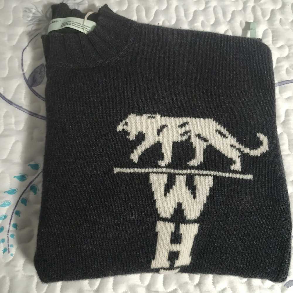 Off-White Off White Grey Panther Sweater - image 5