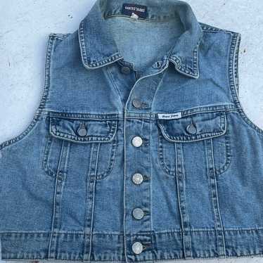 Vintage guess jean vest - image 1