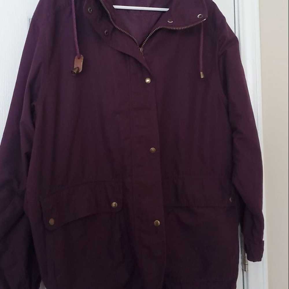 L.L. Bean Vintage Jacket Deep Purple Size M - image 10