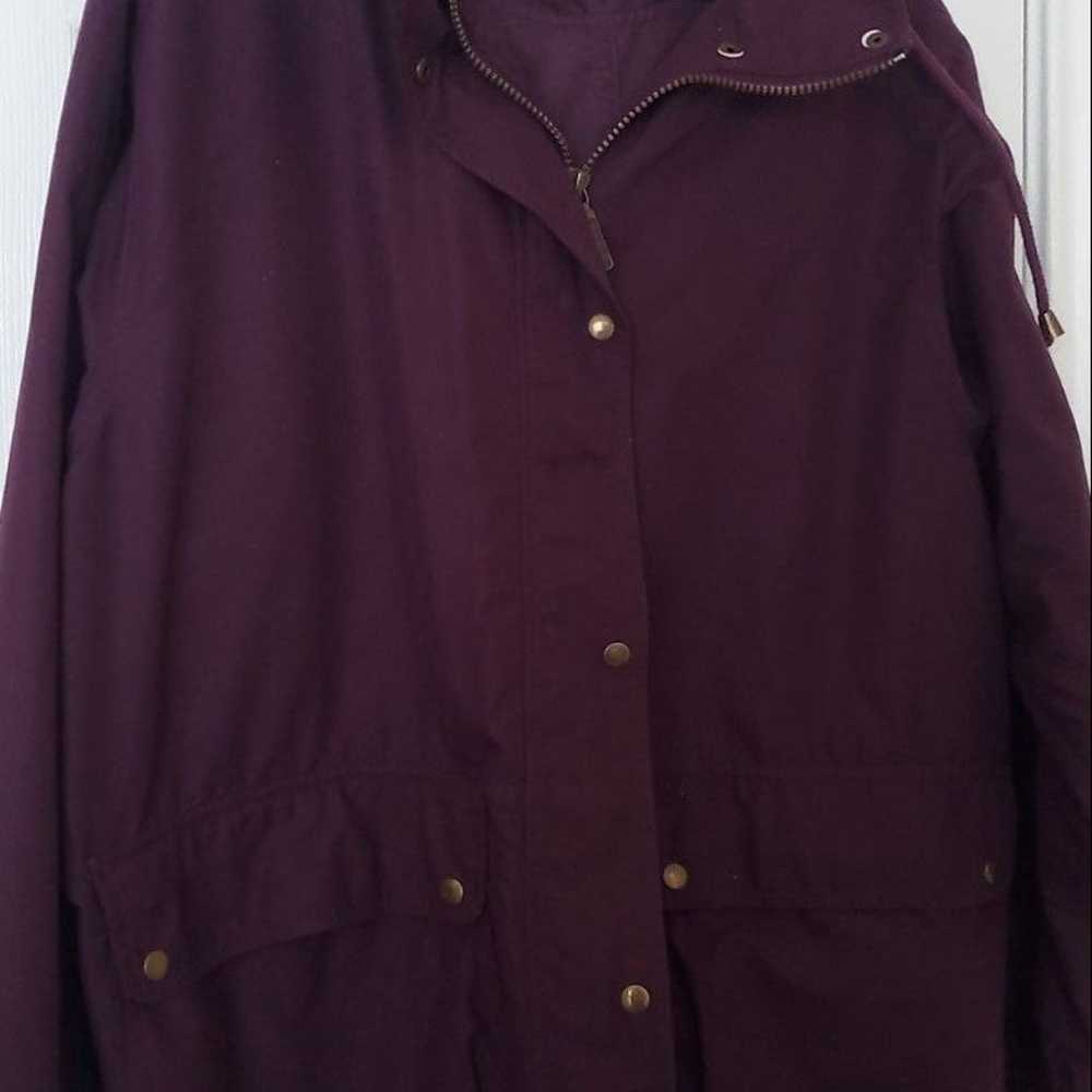 L.L. Bean Vintage Jacket Deep Purple Size M - image 3