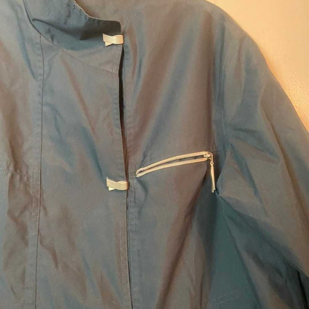 Vintage Travelsmith blue lined Jacket medium peti… - image 5