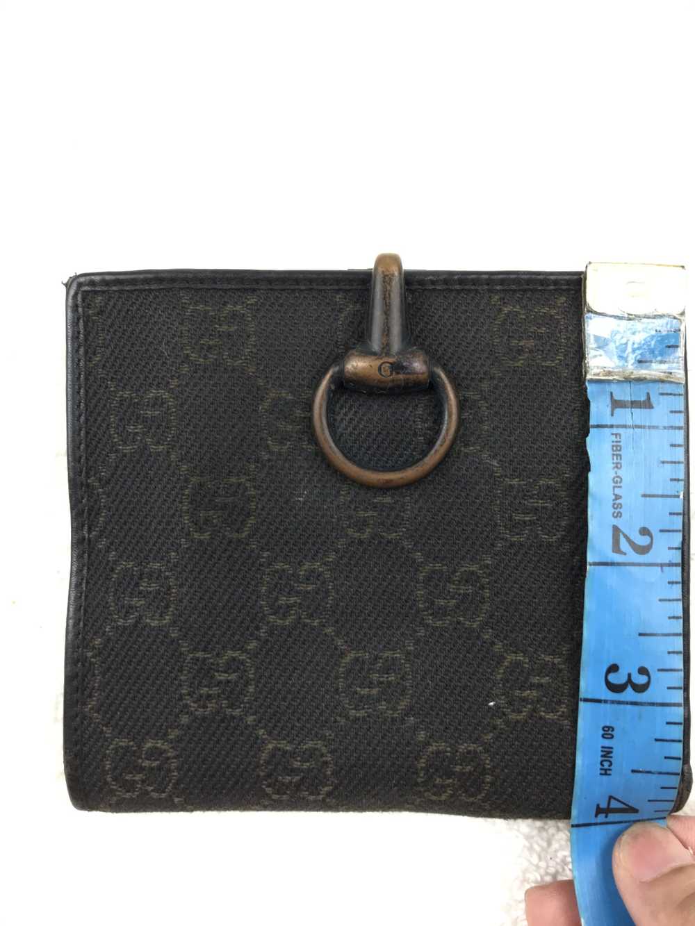 Designer × Gucci × Vintage Gucci Black GG Canvas … - image 8