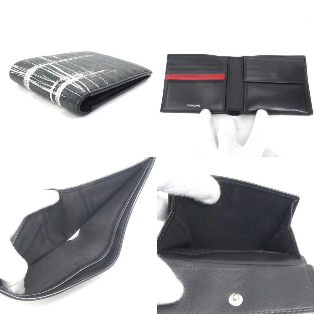 Dior DIOR HOMME folio wallet leather black series… - image 4