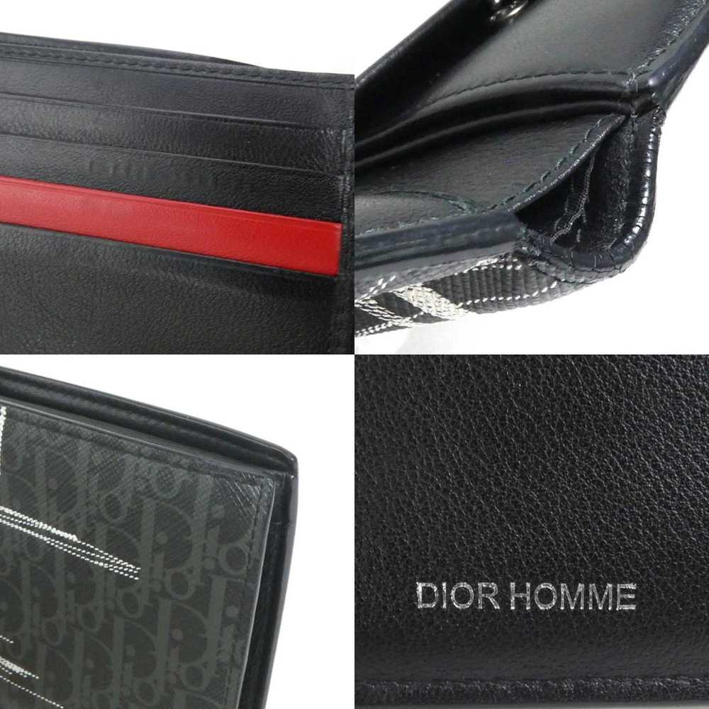 Dior DIOR HOMME folio wallet leather black series… - image 5