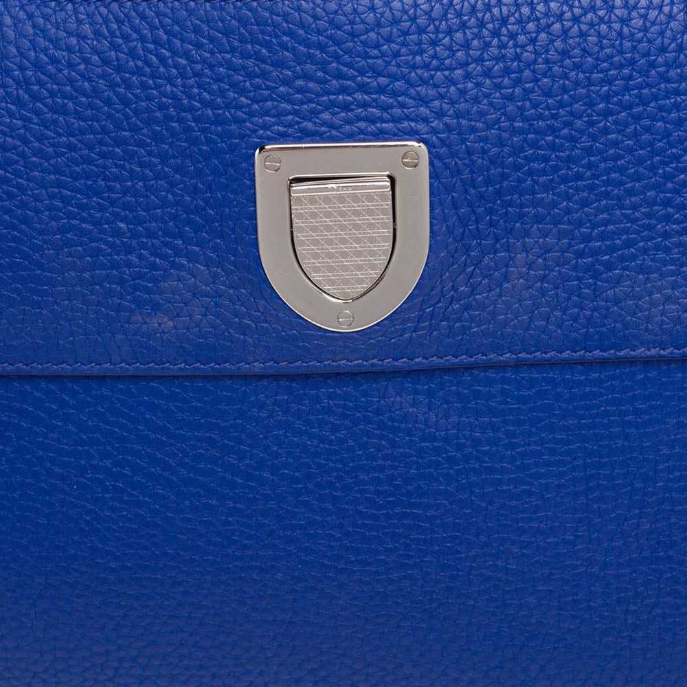 Dior DIOR Blue Pebbled Leather Medium ever Tote - image 5