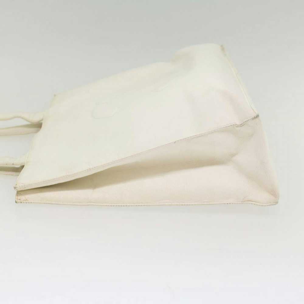 Chanel CHANEL Tote Bag Caviar Skin White CC Auth … - image 4