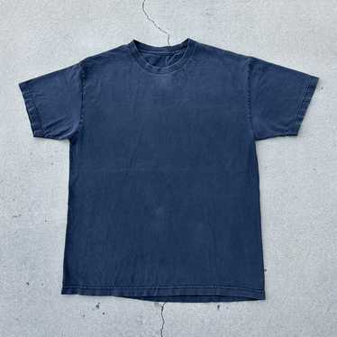 Blank × Vintage Faded Black Cotton Blank T-Shirt