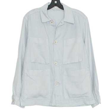 Zara Zara Jacket Linen Utility Button Oversize Bl… - image 1