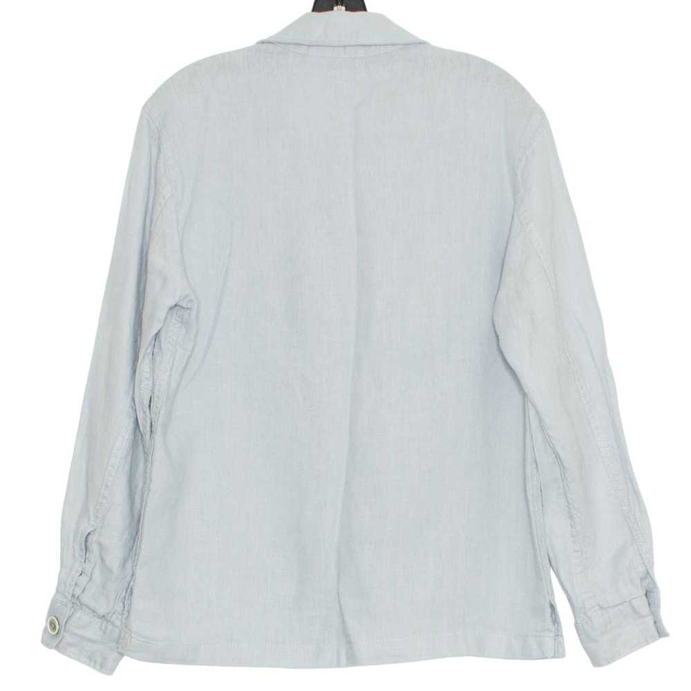 Zara Zara Jacket Linen Utility Button Oversize Bl… - image 2