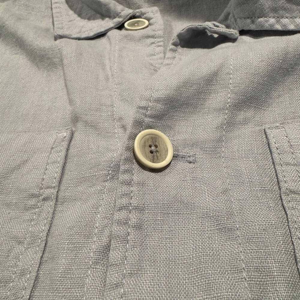 Zara Zara Jacket Linen Utility Button Oversize Bl… - image 4