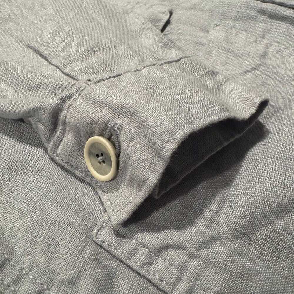 Zara Zara Jacket Linen Utility Button Oversize Bl… - image 5