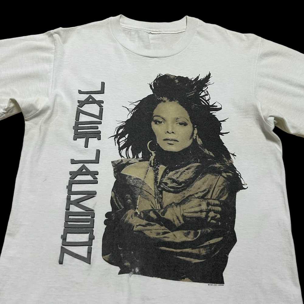 Band Tees × Hanes × Vintage 90’s Janet Jackson t-… - image 1