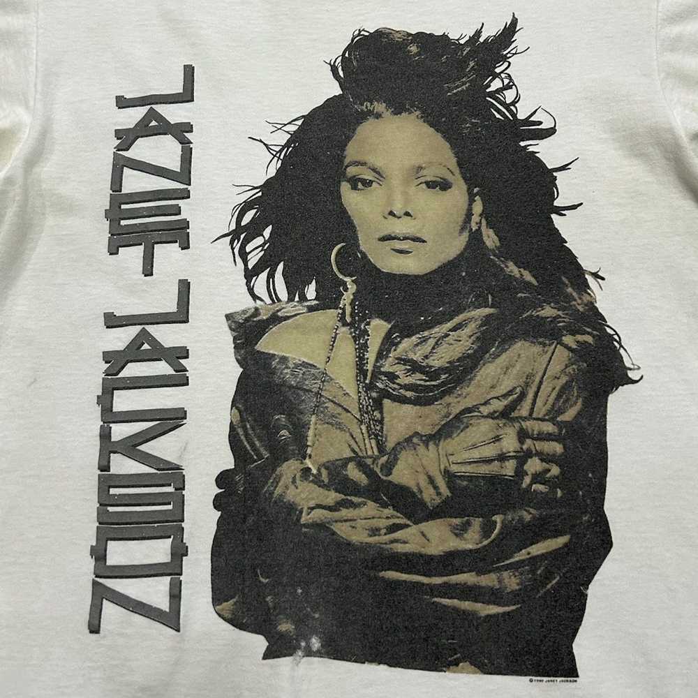 Band Tees × Hanes × Vintage 90’s Janet Jackson t-… - image 3