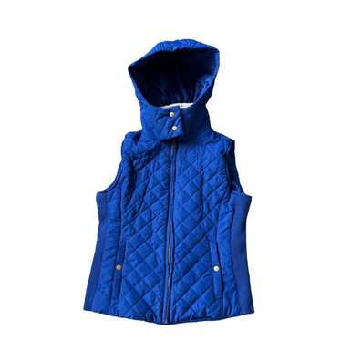Active Active USA Quilted Royal Blue Hooded Vest